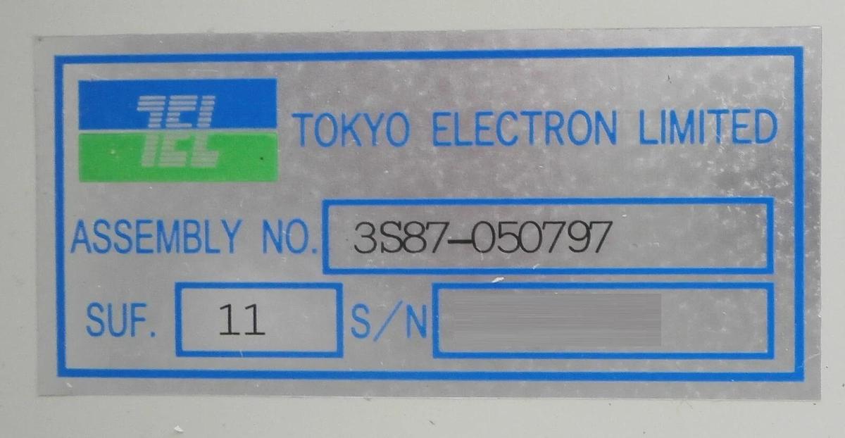Used TEL Tokyo Electron 3S87-050797 Utility Terminator 3M81-026551-21 Trias Working