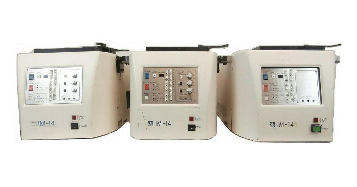 Used Nidek IM-14 200mm Wafer Autoloader Reseller Lot of 3 Incomplete Untested As-Is