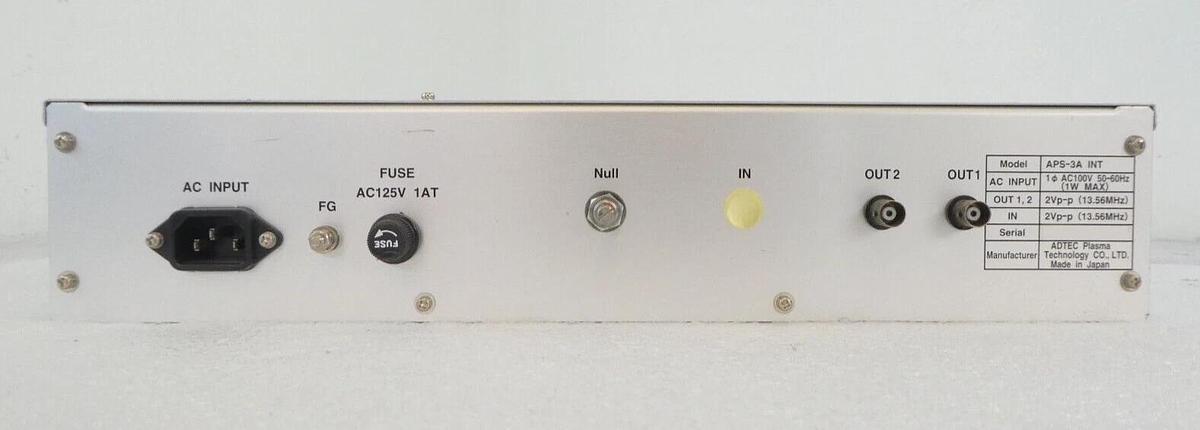 Used ADTEC Plasma Technology APS-3A Phase-Shifter Module Spare Working
