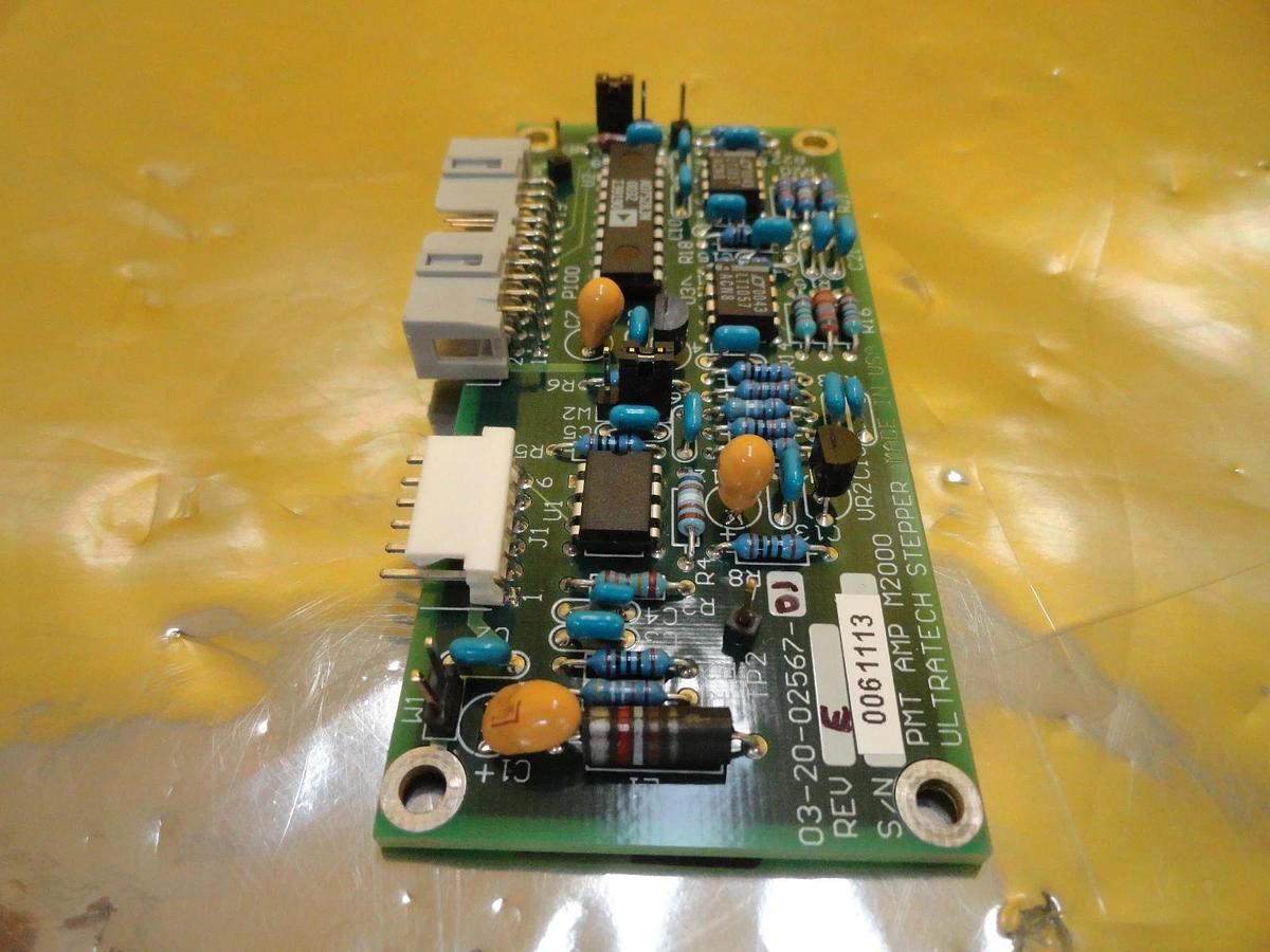 Used Ultratech Stepper 03-20-02567-01 Photomultiplier Amplifier M2000 PCB Board Used