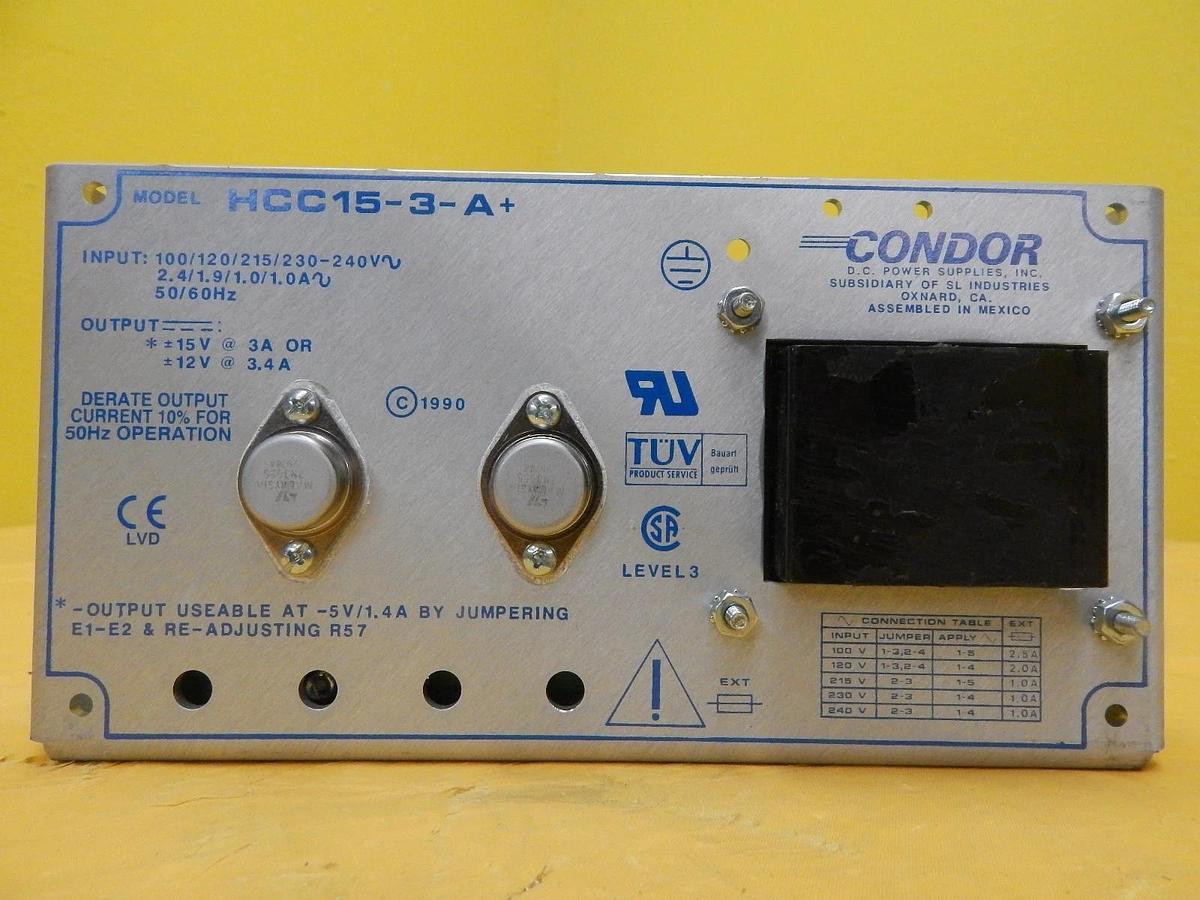 Used Condor HE2-18-A+ Power Supply HE5-18/OVP-A+ HCBB105W-A+ HCC15-3-A+ Lot of 5 Used