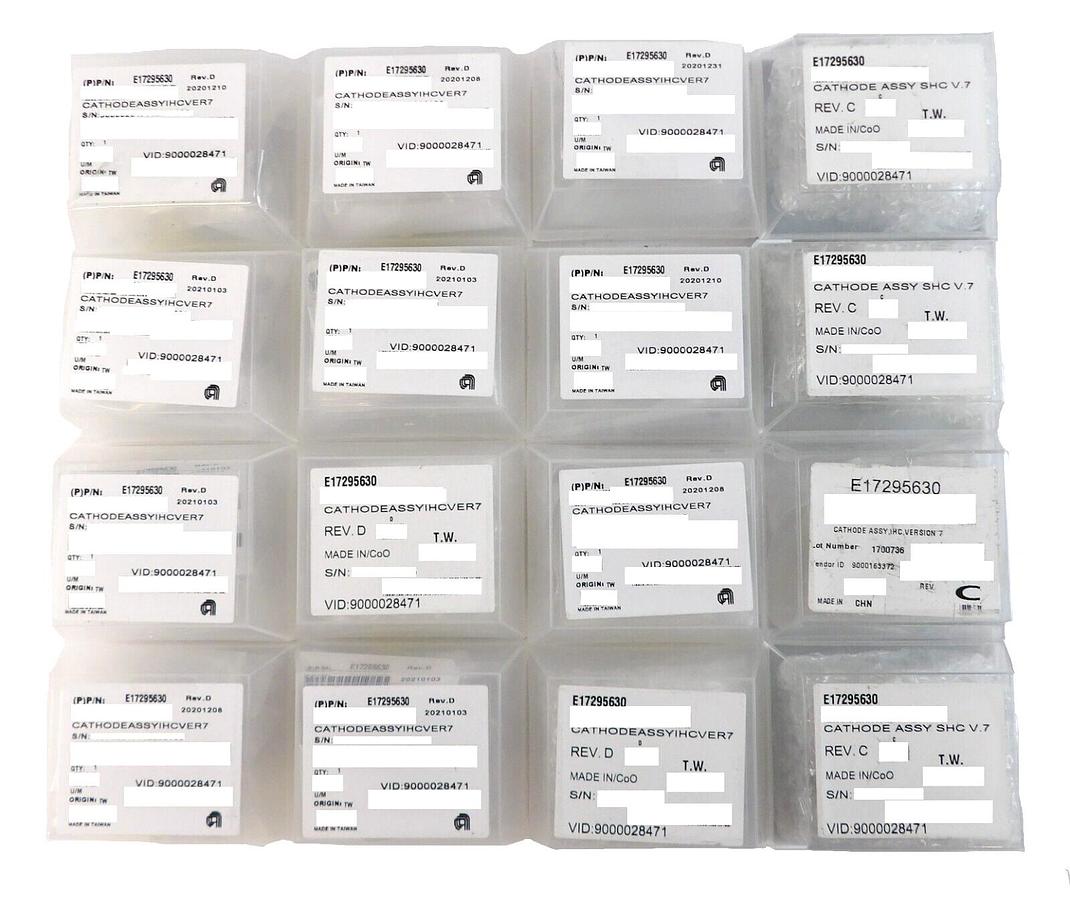Used Varian E17295630 Cathode Assembly IHC Version 7 AMAT Lot of 16 New Surplus