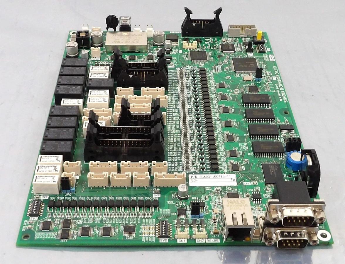 Used Sinfonia Technology SBX93-100415-11 Interface PCB SLPCPU8 SBX08-000312-12 New
