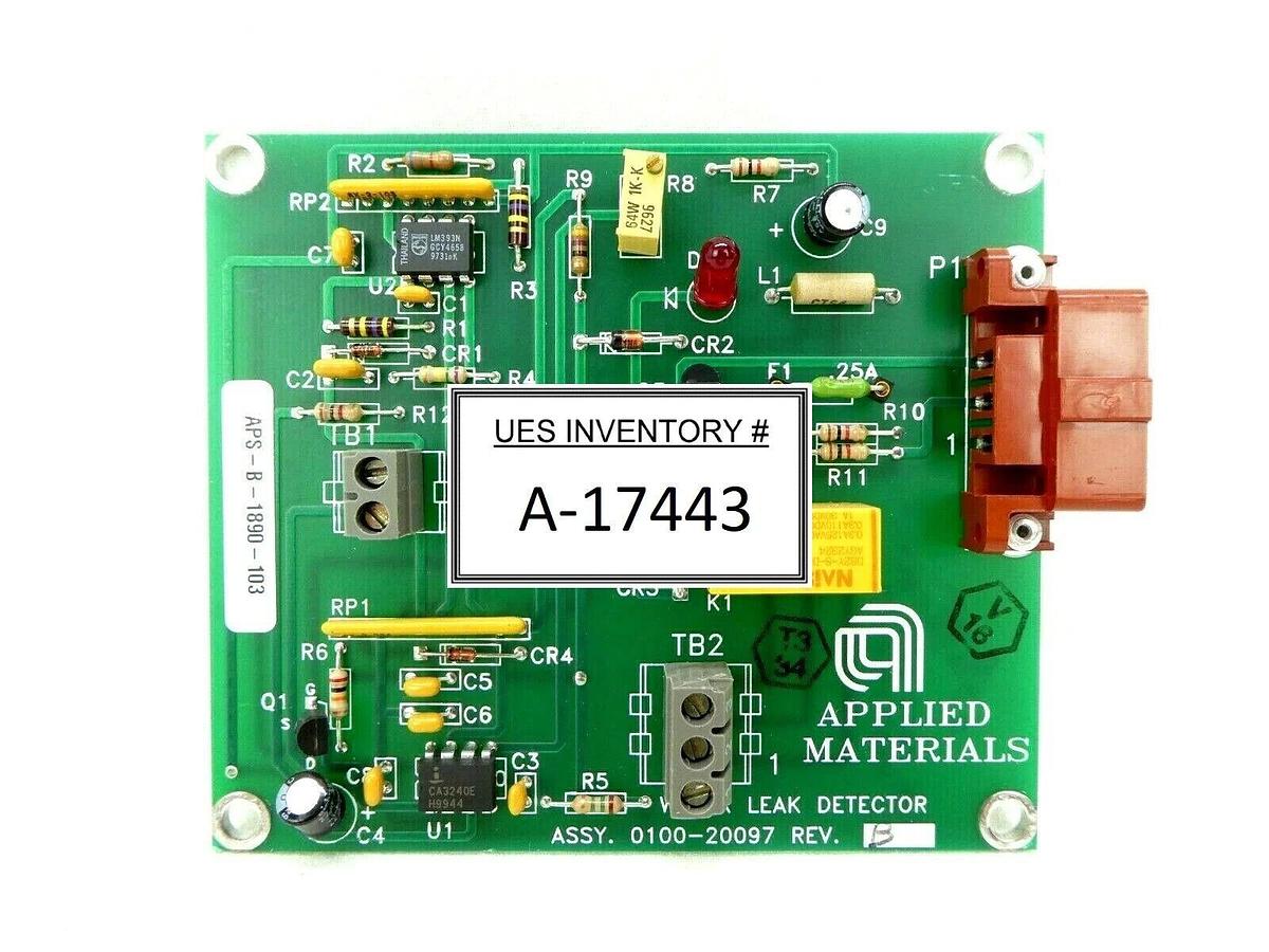 Used AMAT Applied Materials 0100-20097 Water Leak Detector Board PCB Centura Working