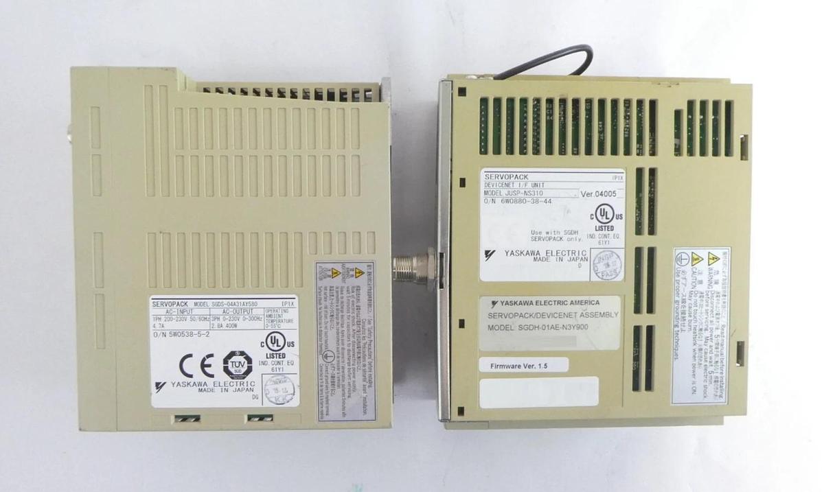 Used Yaskawa Electric SGDH-01BEY222 SGDH-01AE Servo Driver SERVOPACK Lot of 7 Working