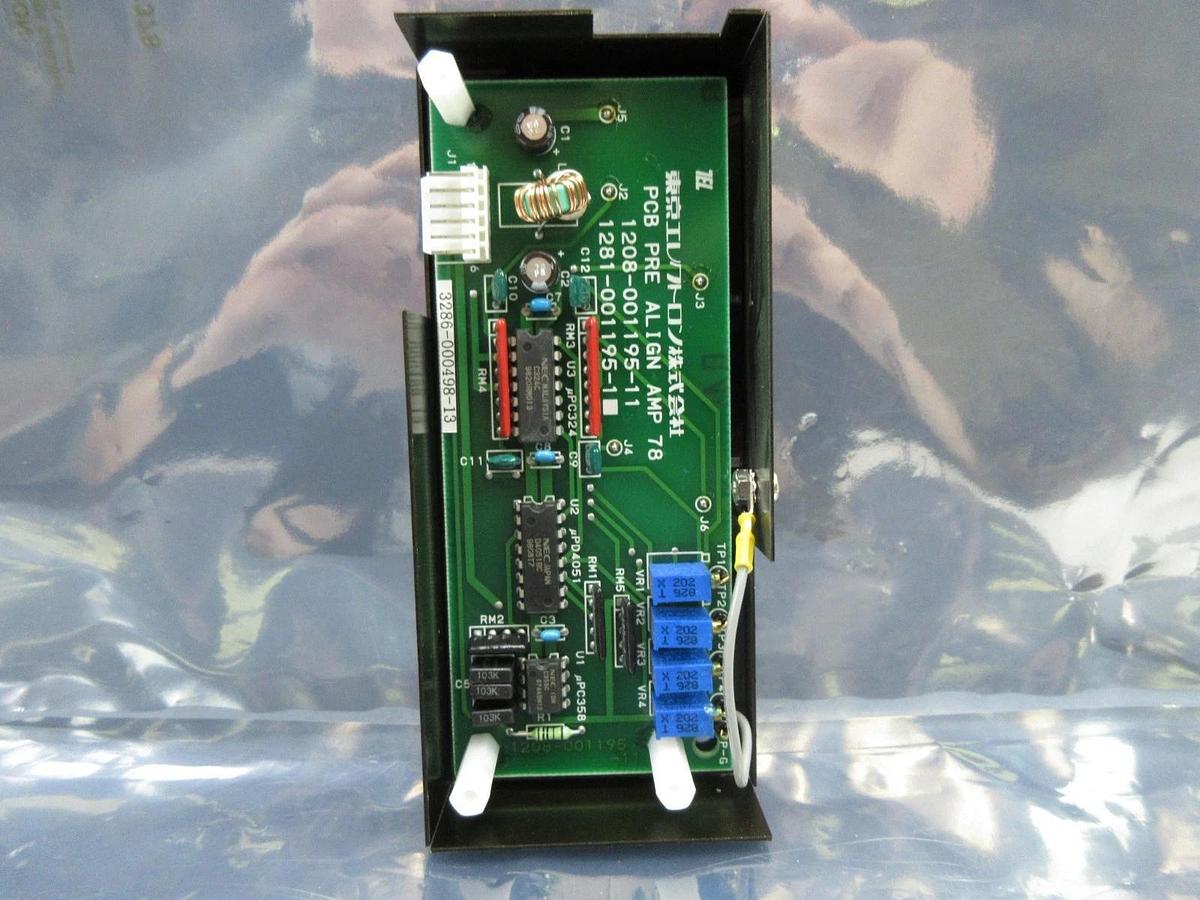 Used TEL Tokyo Electron 1281-001195-1 Prealigner AMP 78 PCB 1208-001195-11 Working