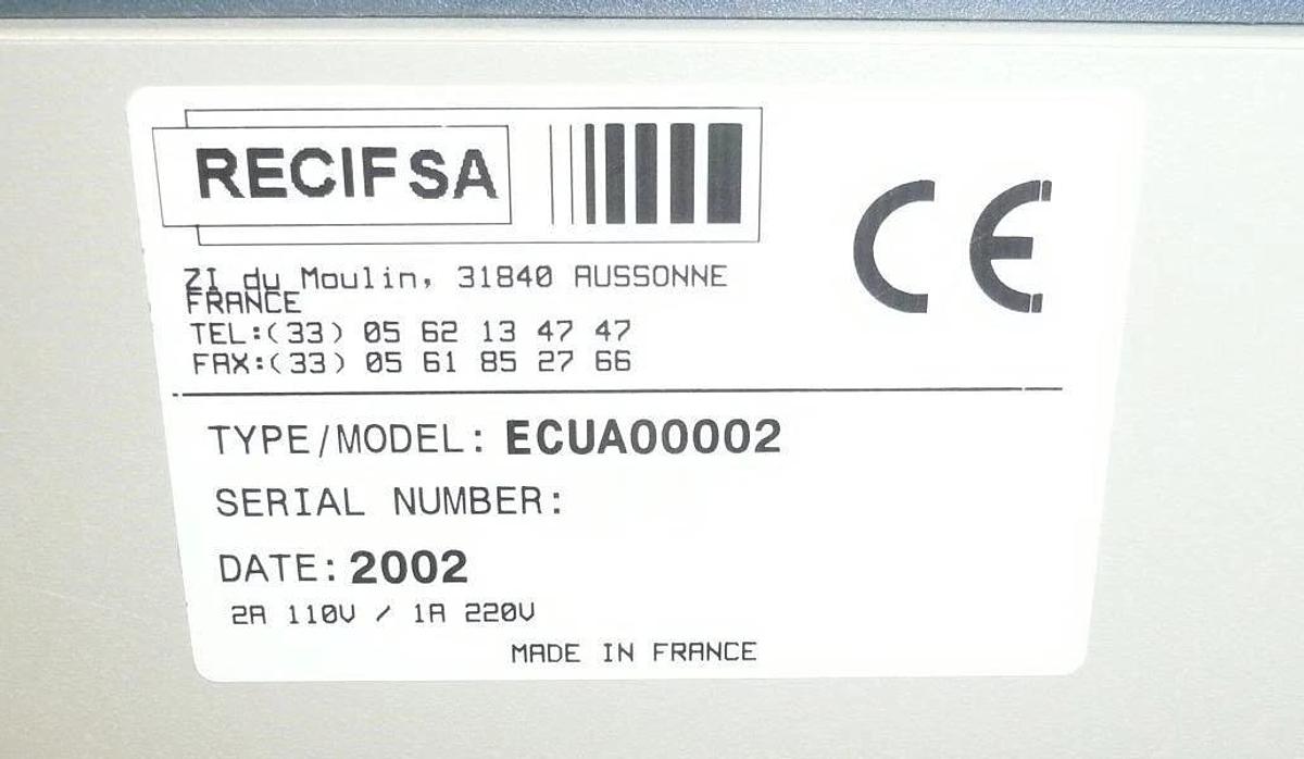 Used RECIF Technologies ECUA00002 SA Wafer Sorter/Handler Computer Untested
