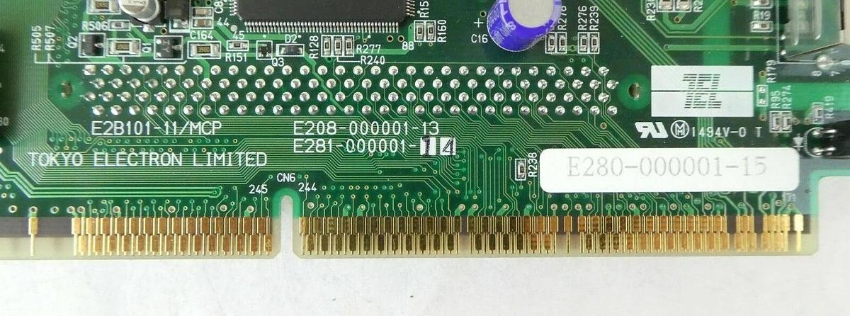 Used TEL Tokyo Electron E280-000001-15 CPU PCB E2B101-11/MCP E281-000001-14 Working