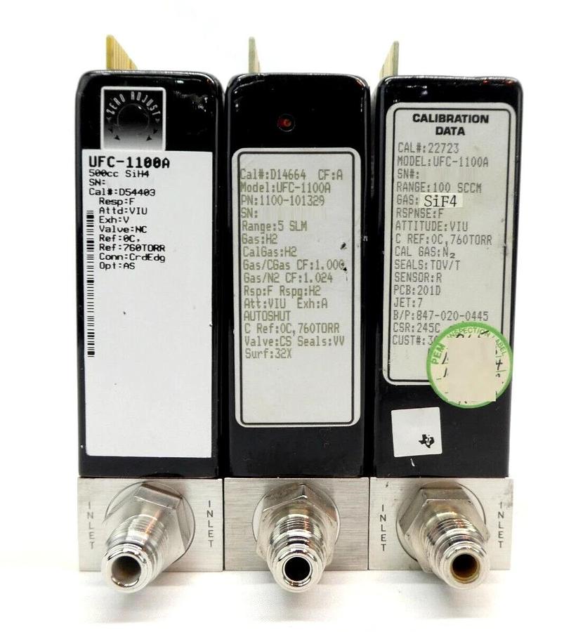 Used UNIT Instruments UFC Mass Flow Controller MFC UFC-1100A UFC-1110 Lot of 17