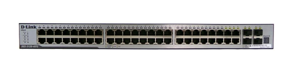 Used D-Link DGS-3120-48TC 24-Port Ethernet Switch xStack AMAT 0190-62140 New