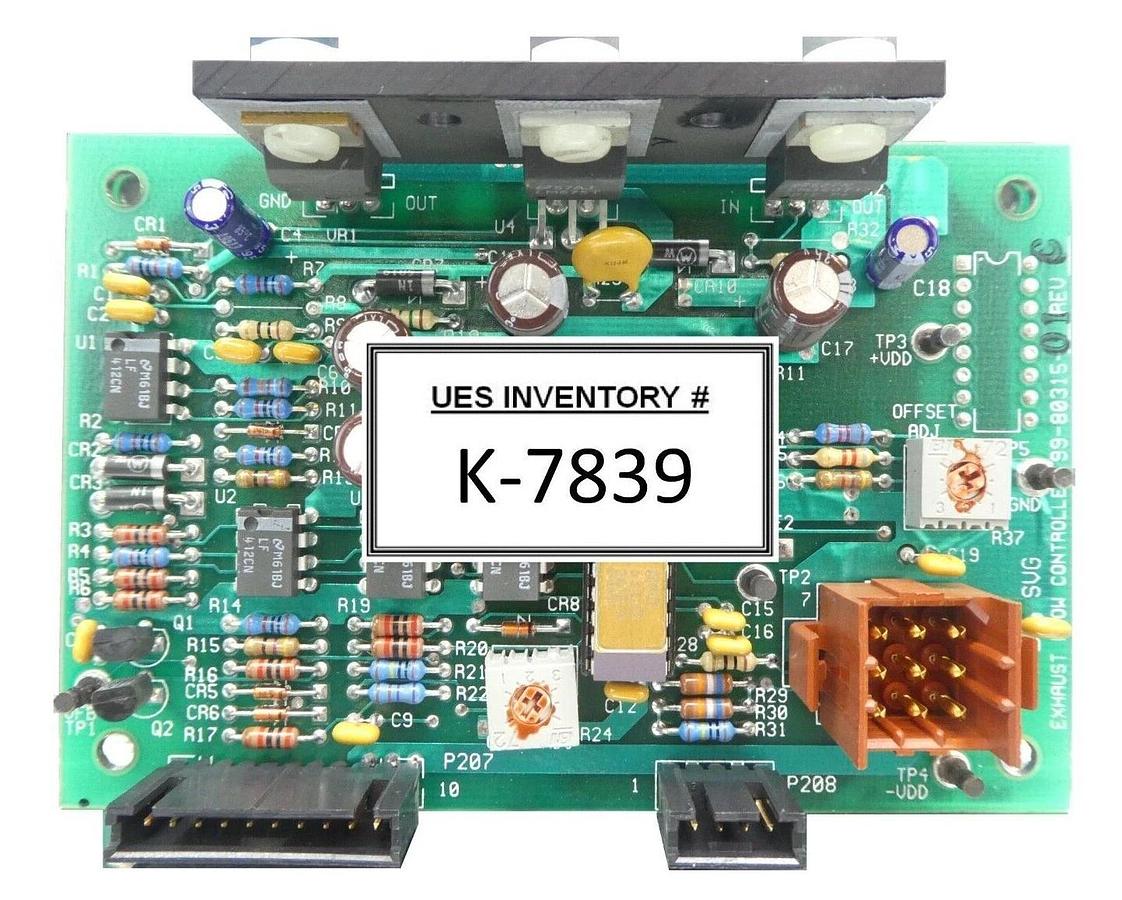 Used SVG Silicon Valley Group 99-80315-01 Exhaust Flow Controller PCB Rev. C Working