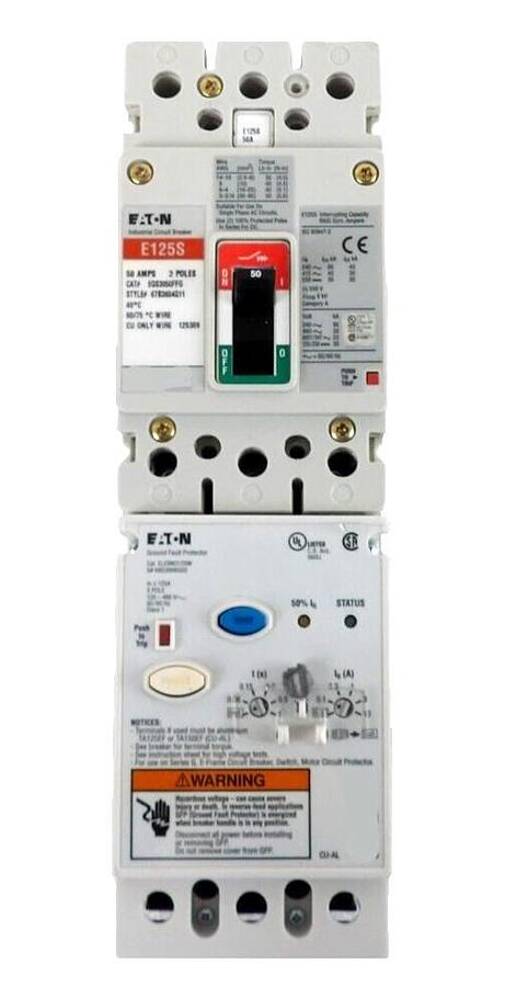 Used Eaton EGS3050FFG 3-Pole Industrial Circuit Breaker E125S Working Surplus