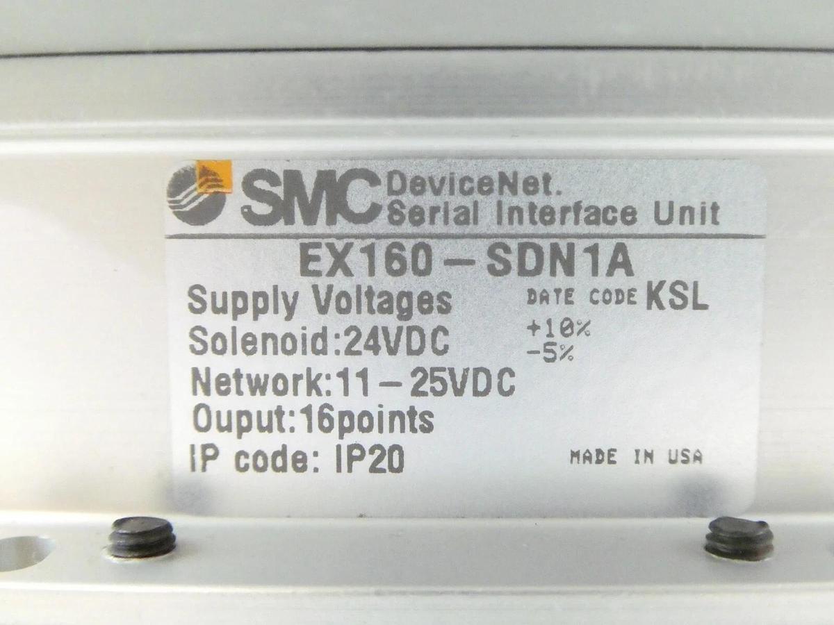 Used SMC EX160-SDN1A 8-Port Pneumatic Manifold VQ2201N-5 AMAT 0190-13031 Working