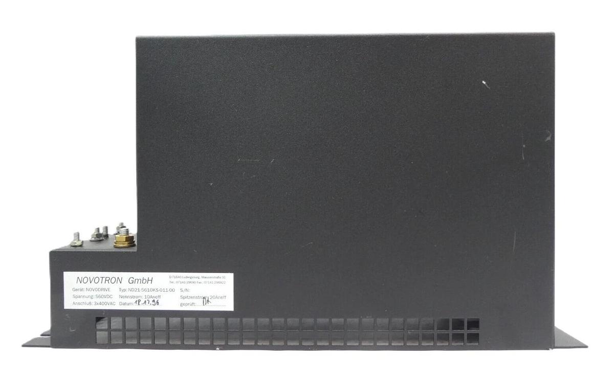 Used Novotron ND21-5610KS-011-00 Digital Servo Drive NOVODRIVE ND 21 Working Surplus
