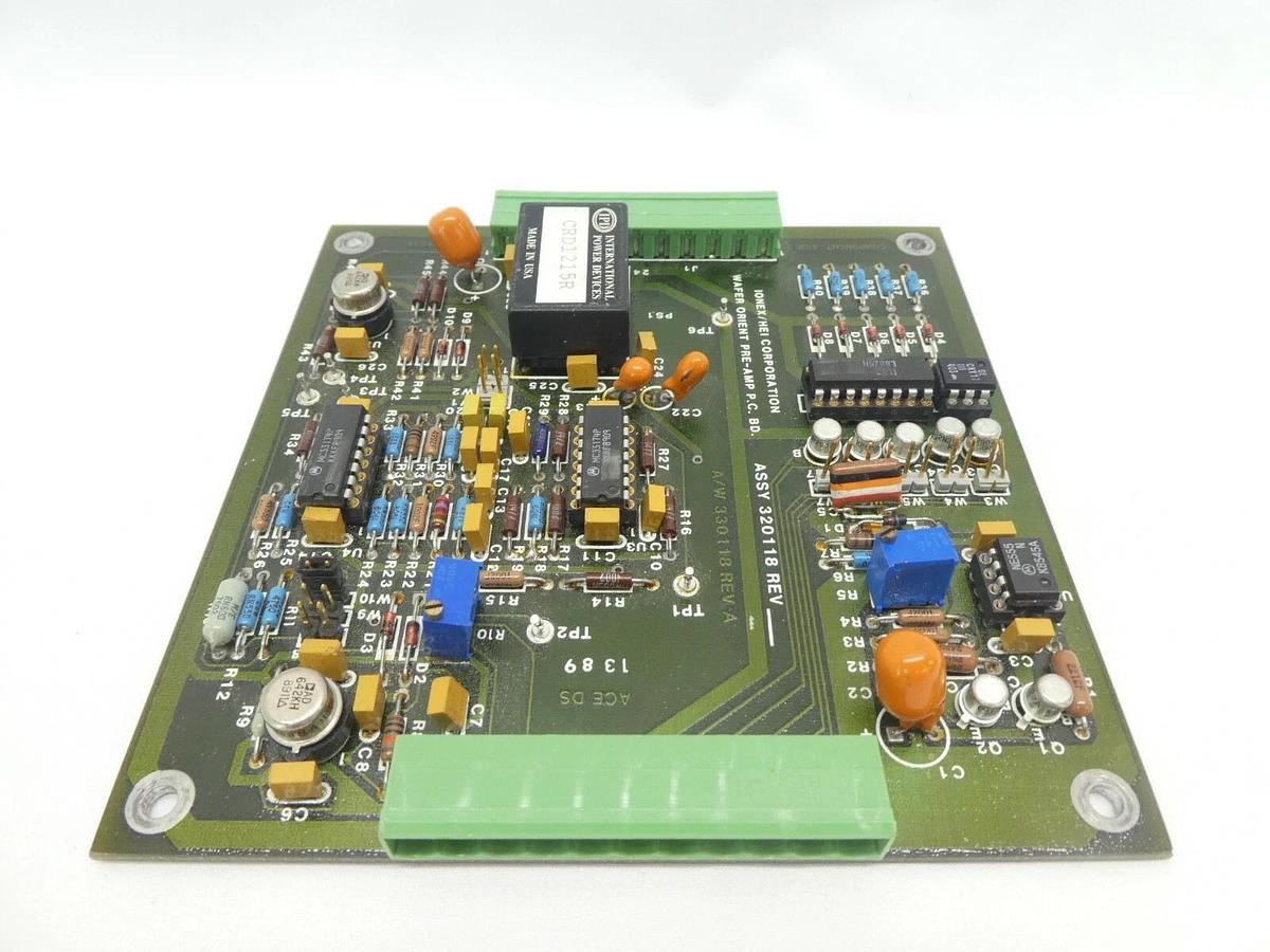 Used Ionex/HEI Corporation 320118 Wafer Orient Pre-Amp PCB Working Surplus