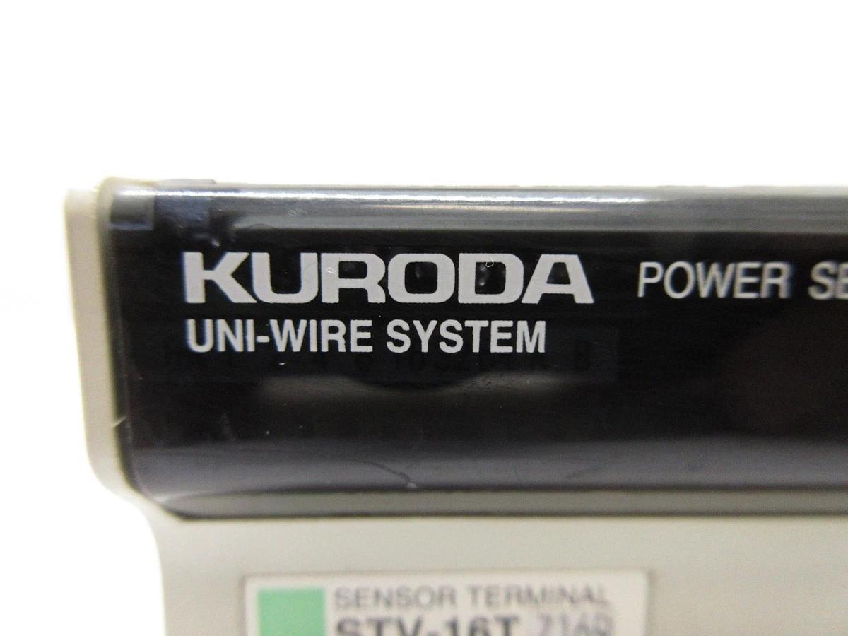 Used Kuroda STV-16TZ169 Sensor Terminal Uni-Wire System STV-16T PLC Used Working