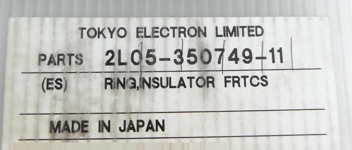 TEL Tokyo Electron 2L05-350749-11 FRTCS Insulator Ring L Convex Lot of 2 New