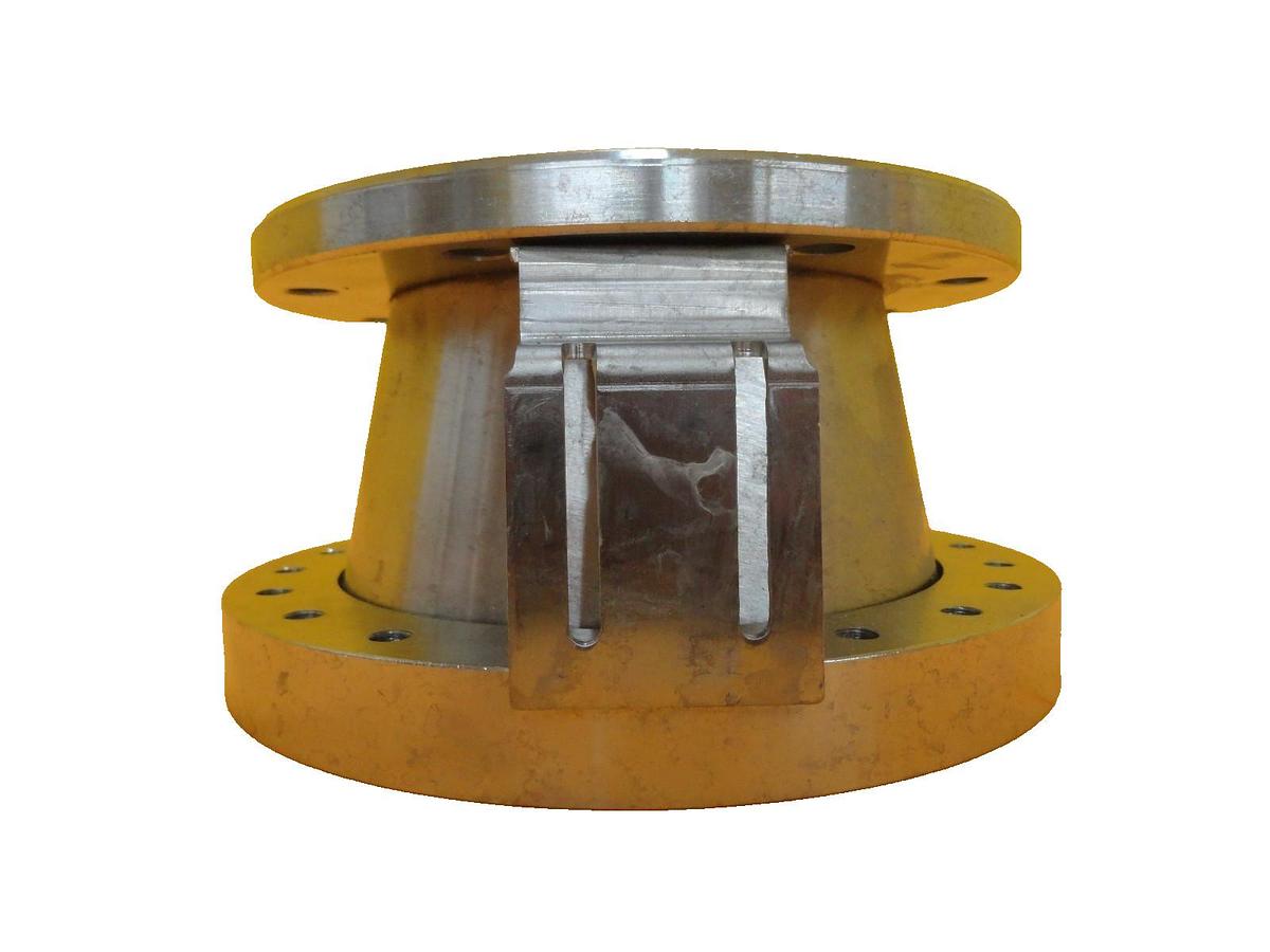 Used MKS Instruments Conical Reducer Nipple HPS DN150CF to 7.25" Grooved 8-Hole Spare