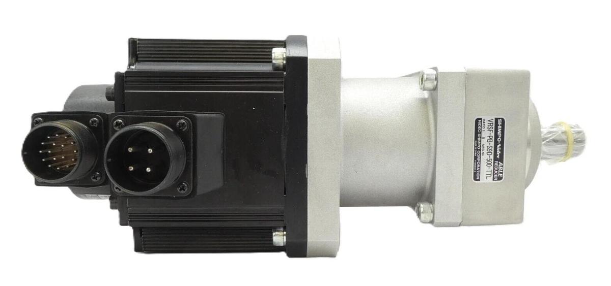 Used Panasonic MHMA052P3C AC Servo Motor w/ Shimpo-Nidec VRSF-PB-S9D-500-TTL Gear Box