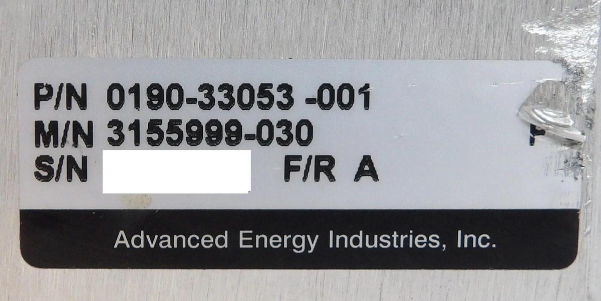 Used Navigator II AE Advanced Energy 3155999-030 RF Match AMAT 0190-33053 Working