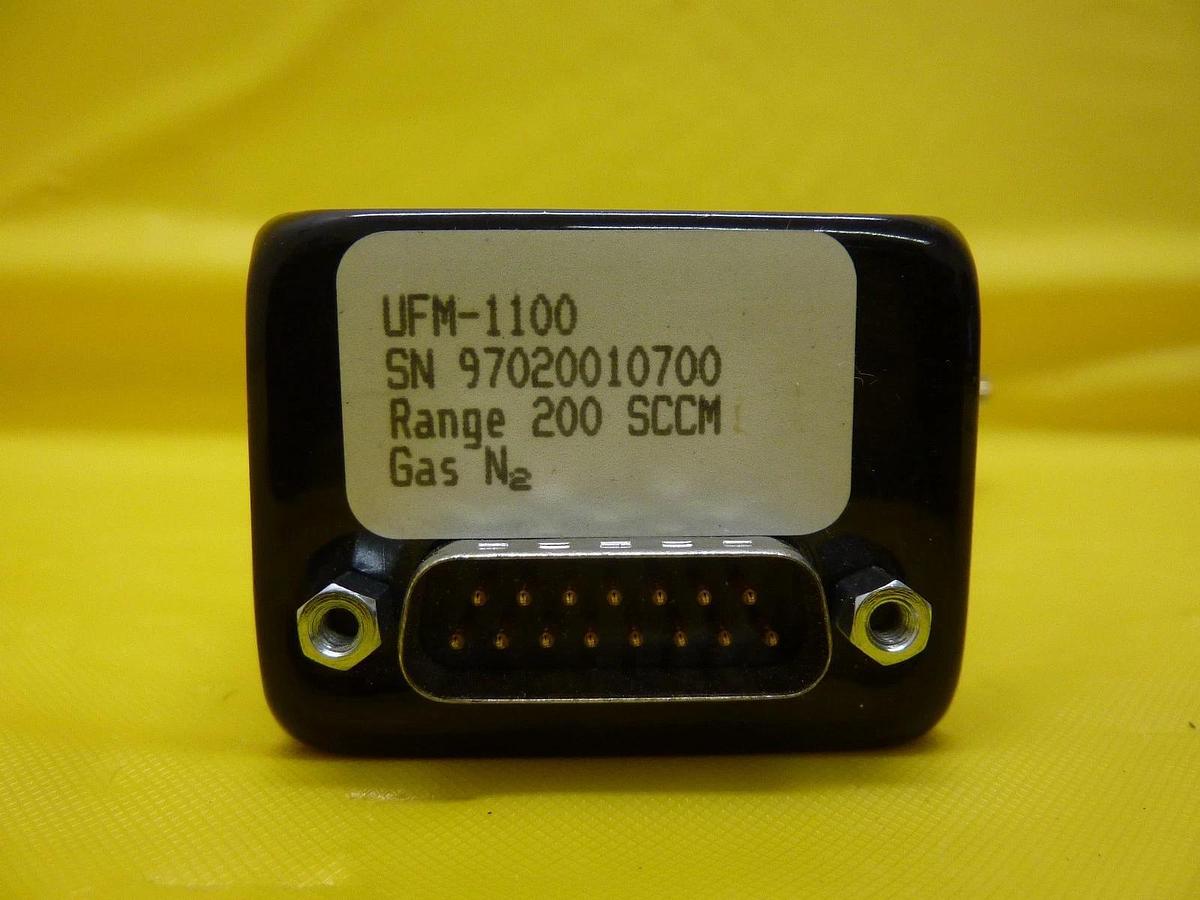 Used UNIT Instruments 1100-100137 Mass Flow Meter UFM-1100 200 SCCM N2 Used Working