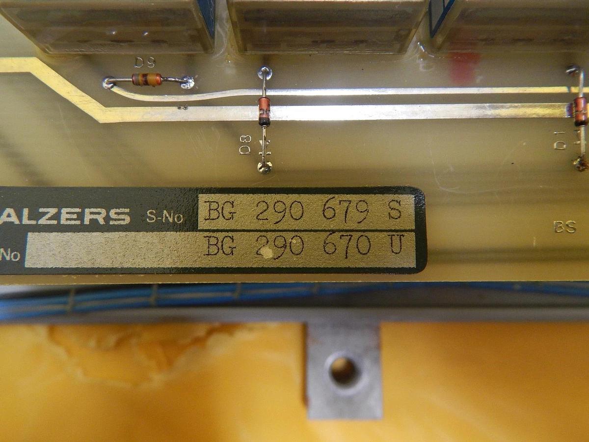 Used Balzers BG M52 000 Rack Mount Magnetron Switching Unit MSU 101 Used Working