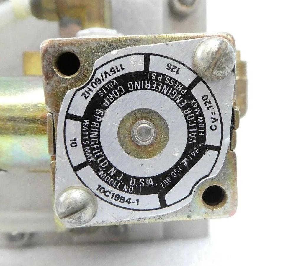 Used Varian 951-5210 Pneumatic Stainless Swing Gate Valve No Captive Flange Surplus