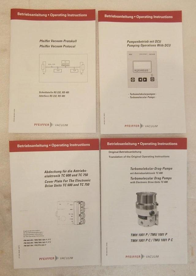 TMH 1001 P Pfeiffer Vacuum PM P03 300 G Turbomolecular Pump Turbo New Surplus