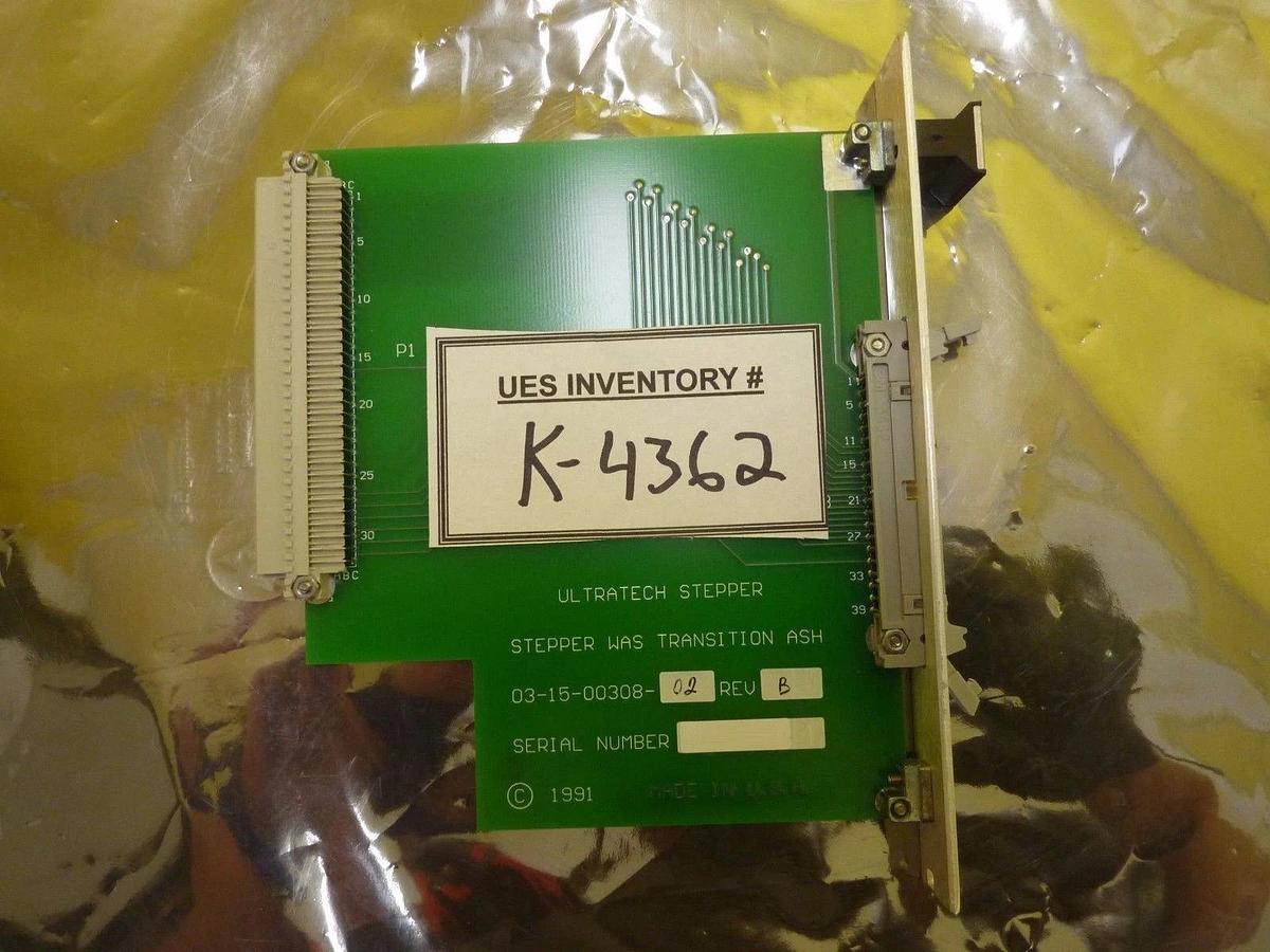 Used Ultratech Stepper 03-15-00308-02 Stepper WAS Transition ASH PCB Card Used