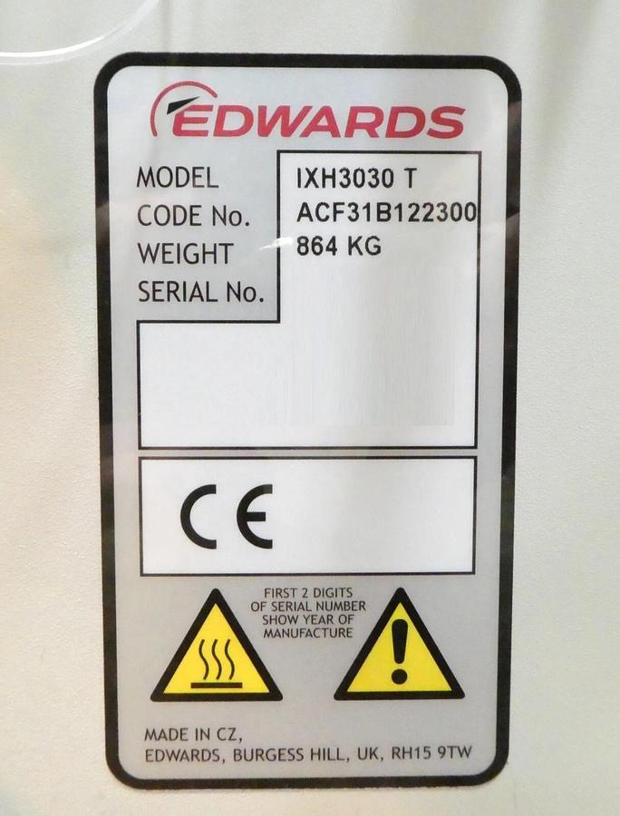 Refurbished iXH 3030T Edwards ACF31B122300 Harsh Dry Vacuum Pump IXH3030 T OEM Refurbished
