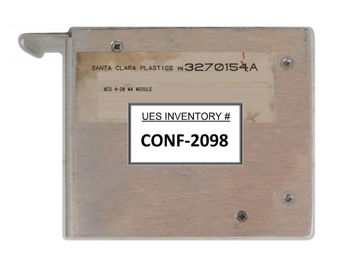 Used SCP Santa Clara Plastics 3270151A MCS 4-20 MA Analog Module Working Surplus