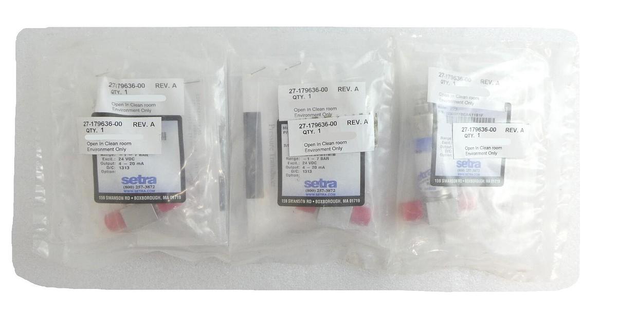 Setra 223G007BCAA11B1F Pressure Transducer 223 Lam 27-179636-00 Lot of 3 New