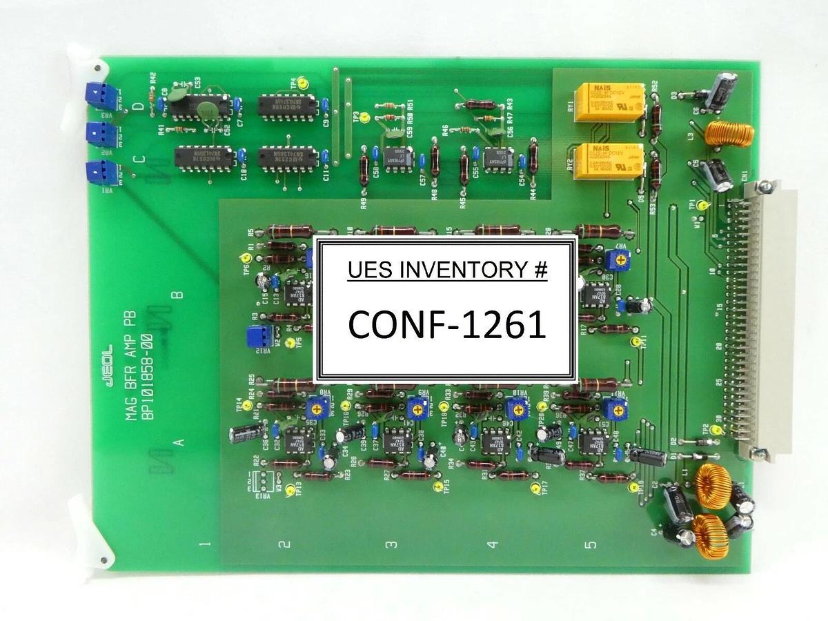 Used JEOL BP101858-00 Amplifier PCB Card MAG BFR AMP PB JWS-2000 SEM Working Spare