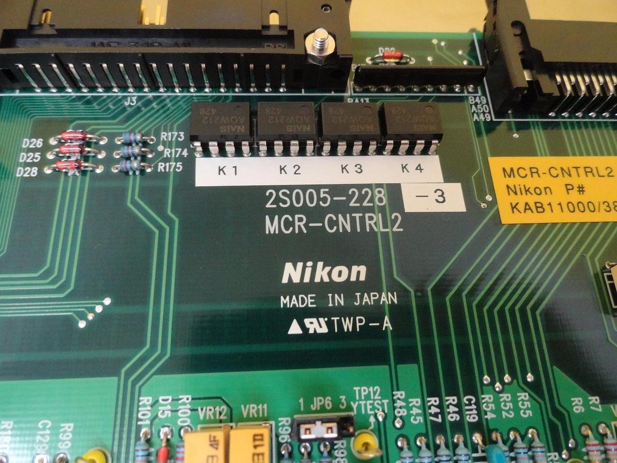 Used Nikon 2S005-228-3 Relay Control Board PCB MCR-CNTRL2 Optistation 7 Used Working
