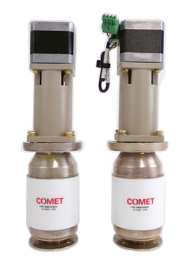 Used Comet CVBA-1000AC/5-BGJA RF Variable Vacuum Capacitor Lot of 2 Working