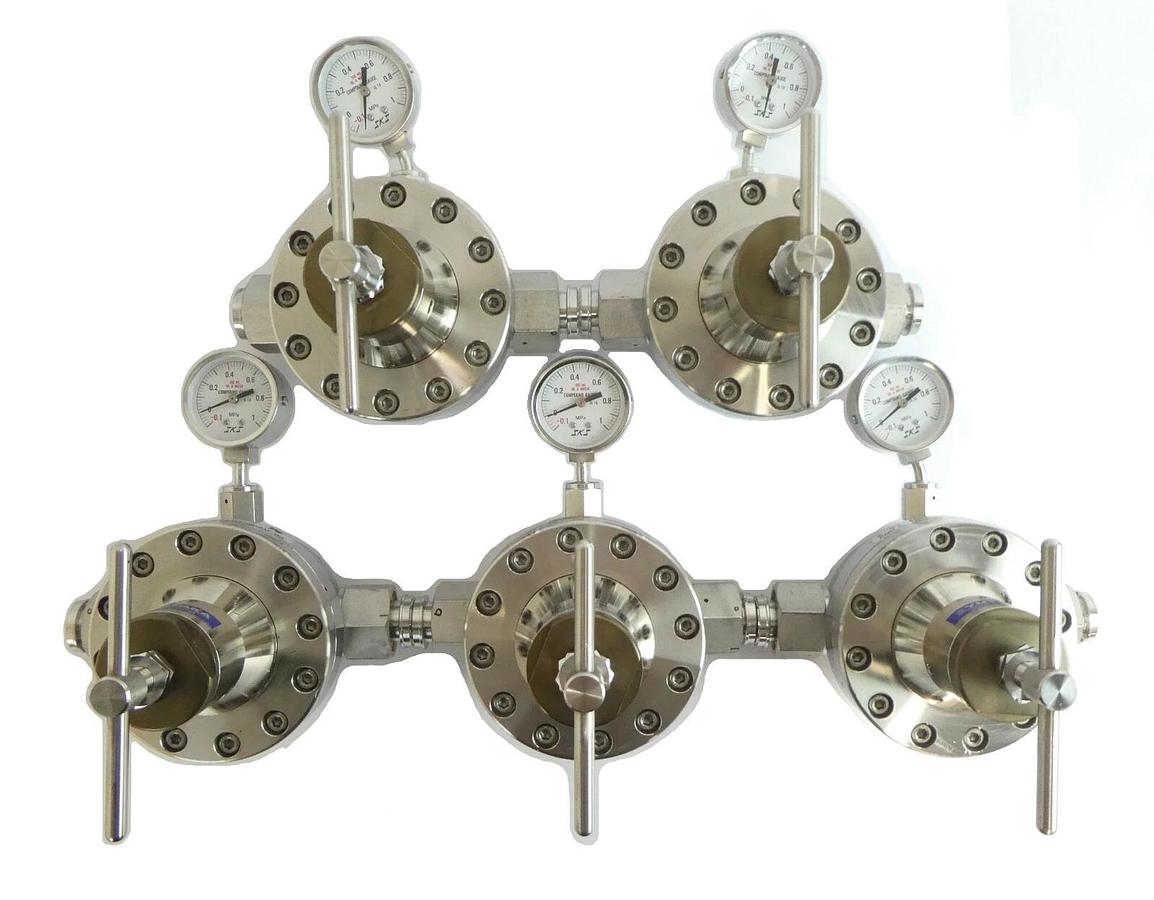 Used Yutaka LM1SSB-3W-022R-2AF2AF-QG Pressure Regulator LM1 Series Lot of 5 As-Is