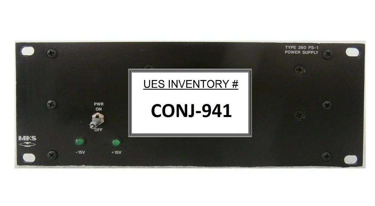 Used MKS Instruments 260PS-1 Power Supply Type 260 PS-1 Working Surplus