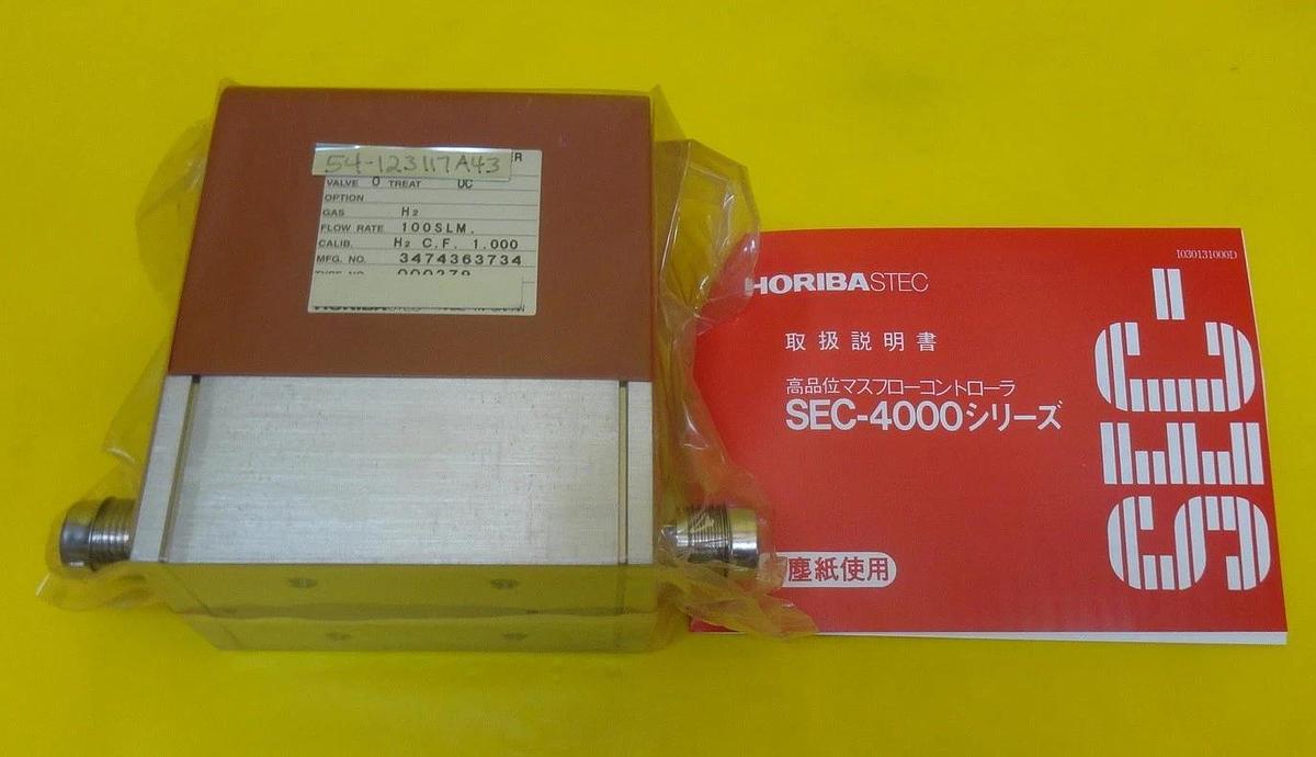 Used Horiba STEC SEC-4600M Mass Flow Controller MFC SEC-4600 100 SLM H2 New