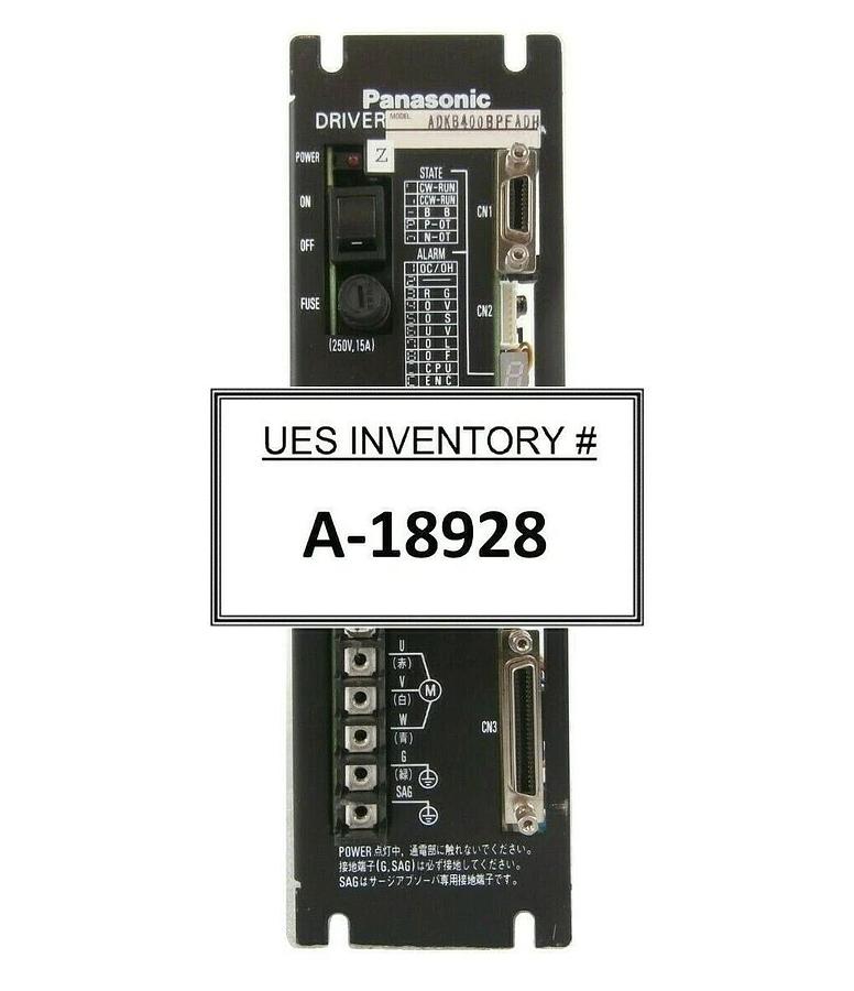 Used Panasonic ADKB400BPFADH Servo Driver Kokusai Electric Zestone V DD-1203V Working
