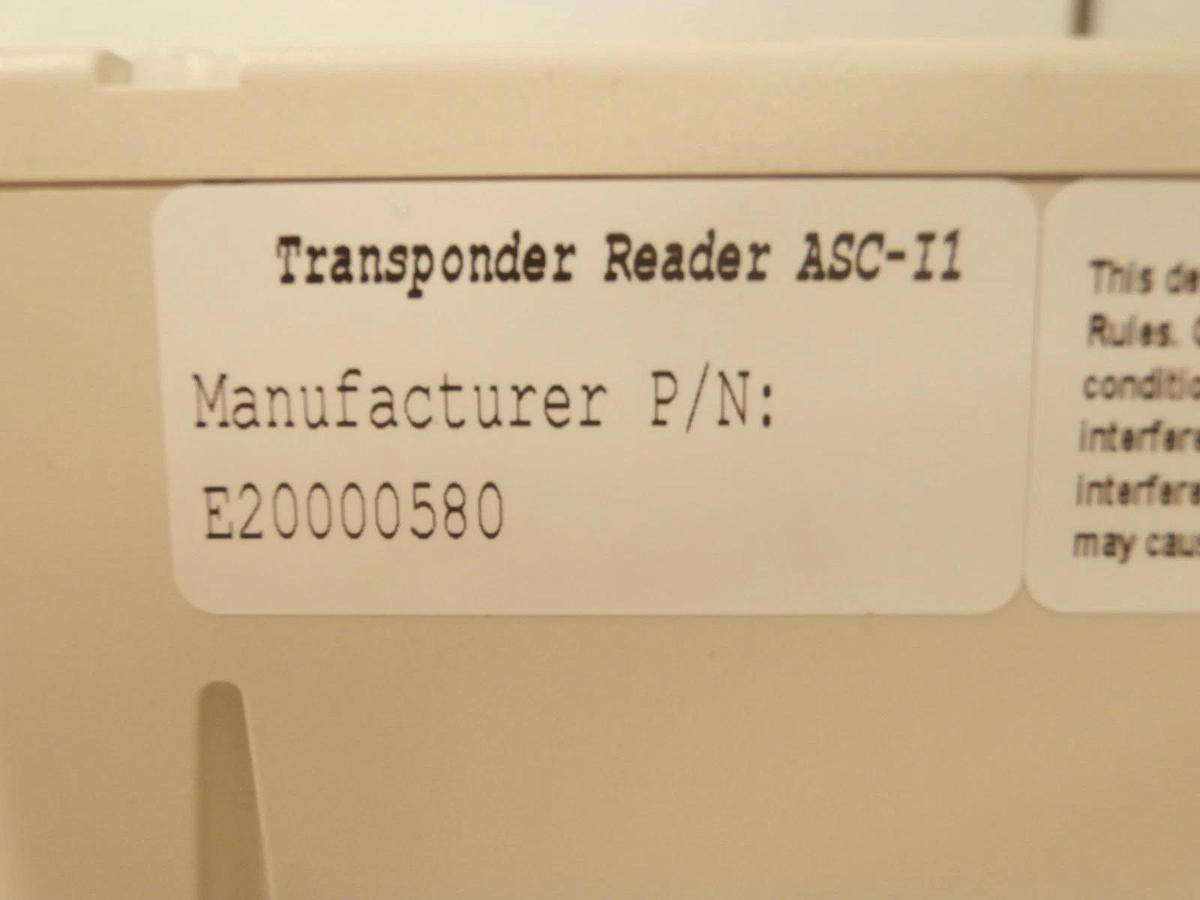 Used Brooks Automation E20000580 Transponder Set with Antenna E20000581 Working Spare