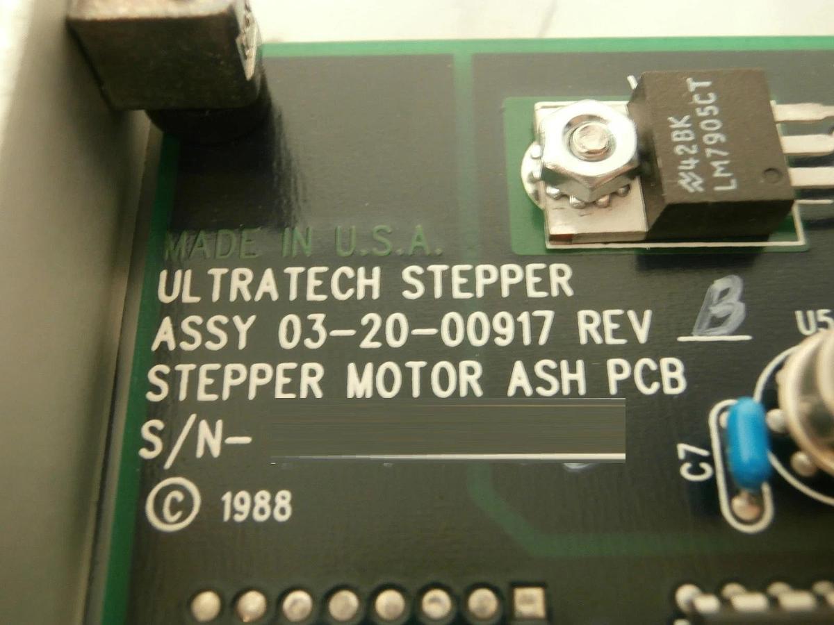 Used Ultratech Stepper 03-20-01403-02 Stepper Motor ASH VME PCB Card 4700 Titan Used