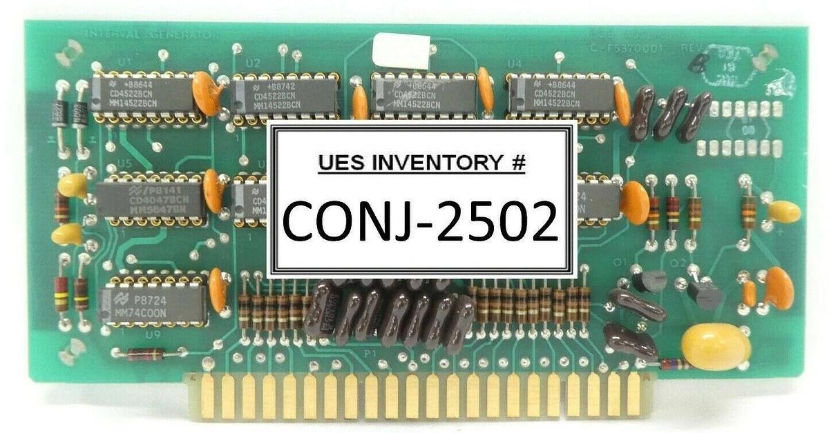 Used Varian Semiconductor VSEA C-F5370001 Interval Generator PCB Card Rev. B Working