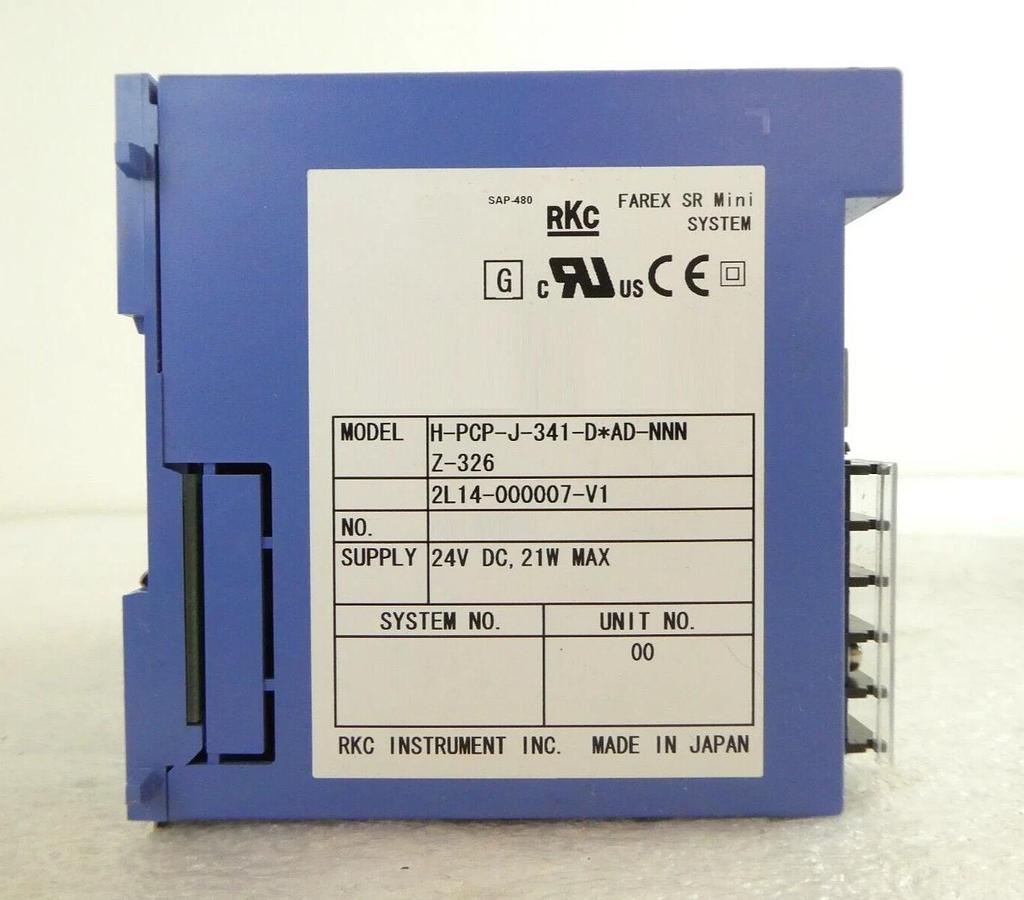 Used RKC FAREX SR Mini System H-PCP-J-341-D*AD-NNN H-TIO-J-F501-8*NN Lot of 7 Working