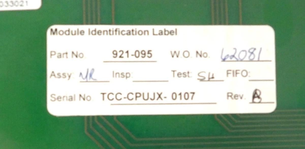Used Brooks Automation TCC CPUJX VME Control PCB Card Working