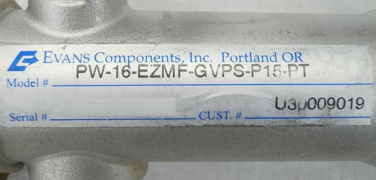 Used Evans PWR-24PS-16UW-12UW Manifold with Gauges Edwards NRYOWP543 TPU Used Working