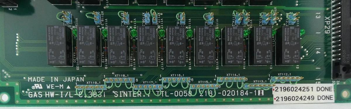 Used TEL 2180-020590-11 Gas HW-I/L-C 303i SINTER TTL-0058 PCB 2181-020184-11 Working