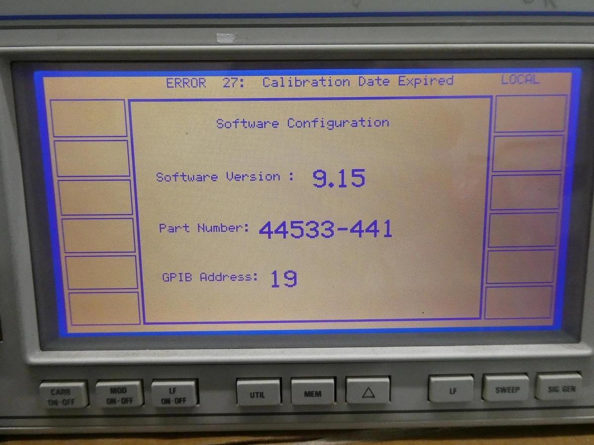 Used IFR 2040 10khz-1.35Ghz Low Noise Signal Generator Opt. 2 9.15 Error 27 As-Is