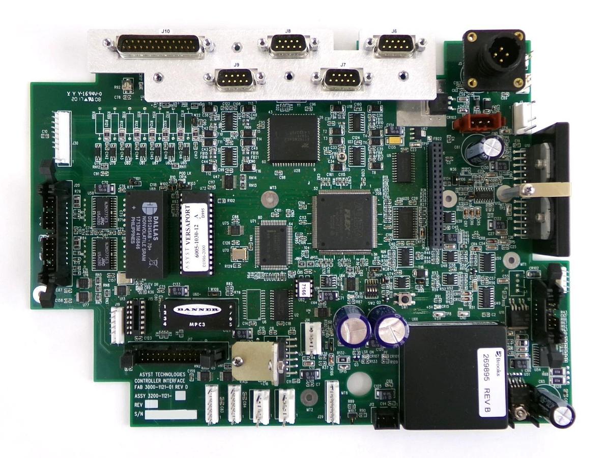 Used Asyst Technologies 3200-1121-01 Controller Interface PCB Working Surplus