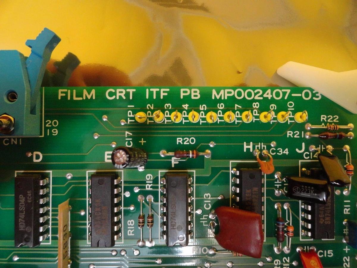Used JEOL MP002407-03 FILM CRT ITF PB Interface Board PCB Card JEM-2010F Working