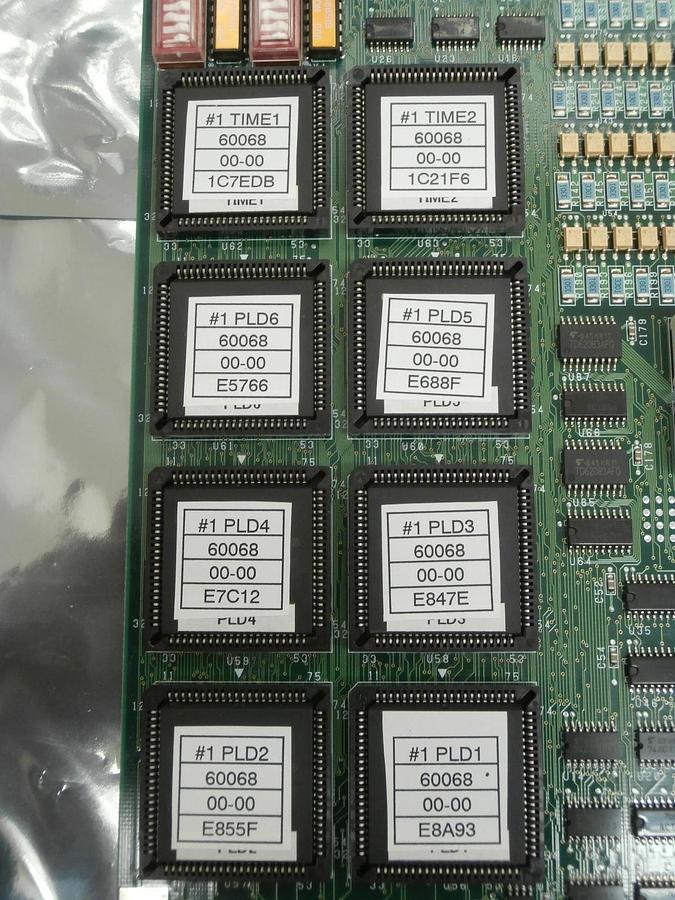 Used Kokusai Electric D2E01448 #1 TIME/PLD Processor PCB Card INT-MB 60068 Working